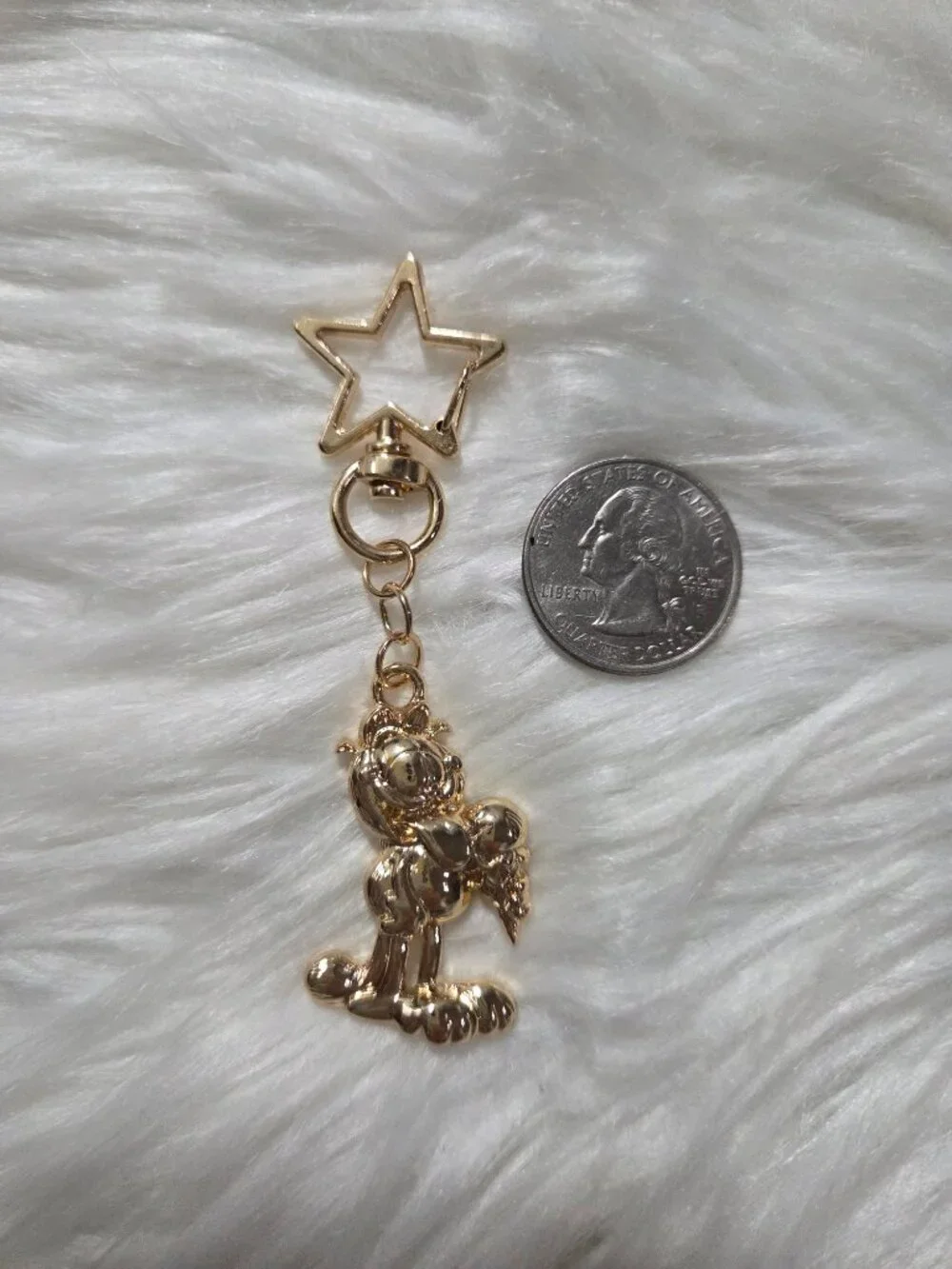 Garfield Gold-Tone Keychain